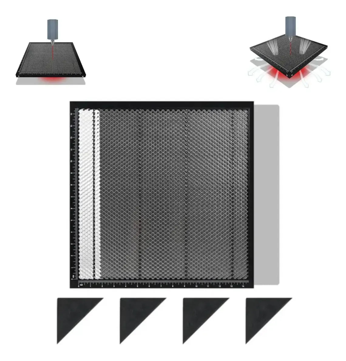 Mesa De Trabajo Panal De Abeja 400x400mm